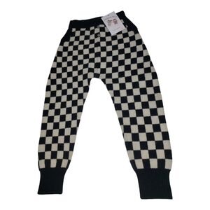 100% Cashmere Checked Anytime Play Legging 4 Domino Gingham Jogger Style Unisex